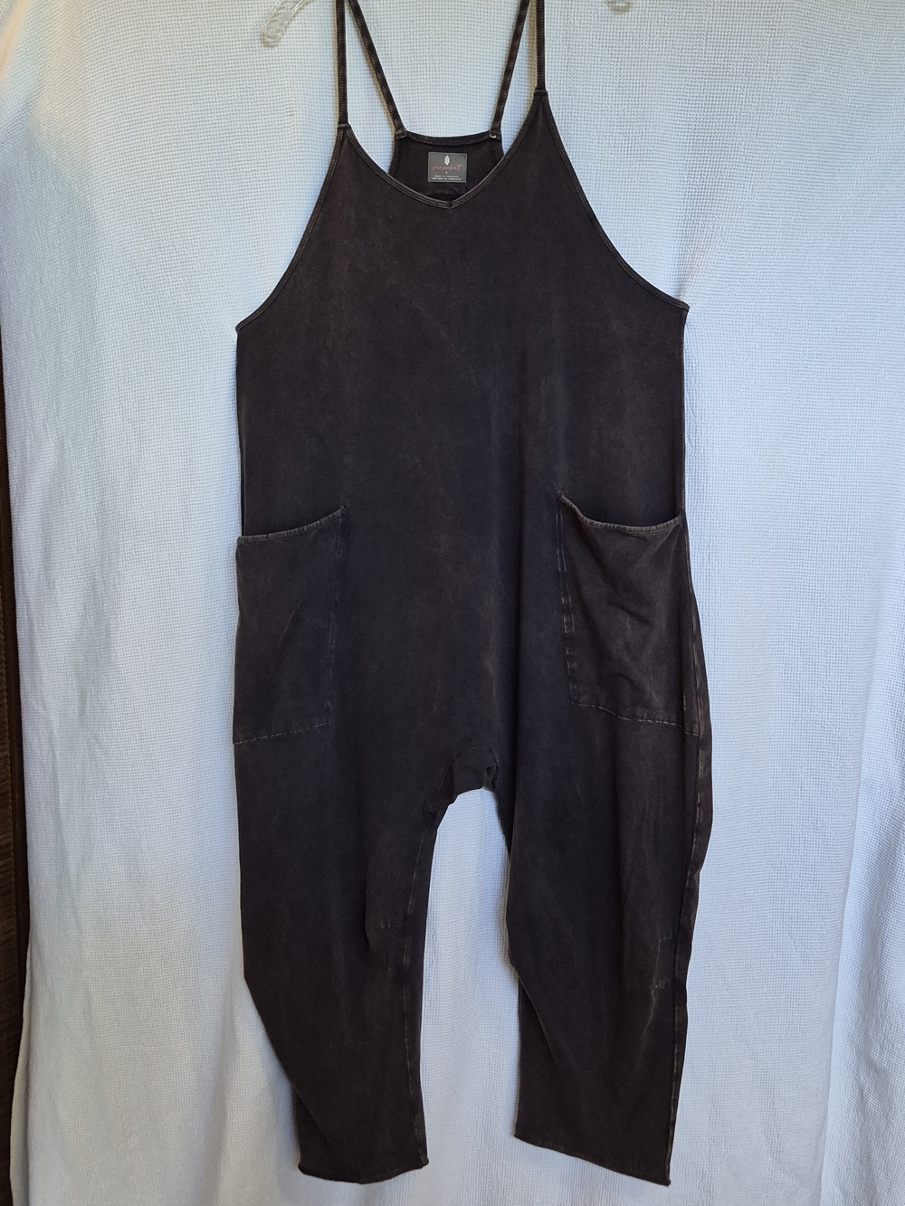 FP Movement by Free People Dark Brown Relaxed Slip Jumpsuit with Pockets - Picture 3 of 13